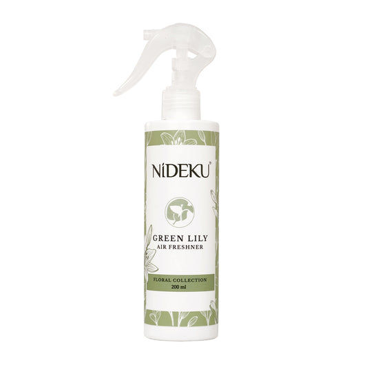 NiDEKU Air Freshener Spray 200ml – Pack of 4 Refreshing Scents (Lavender, Green Fresh, Kiwi Lemon, Green Lily) – Long-Lasting Room & Bathroom Odour Remover for Home, Office, Hotel