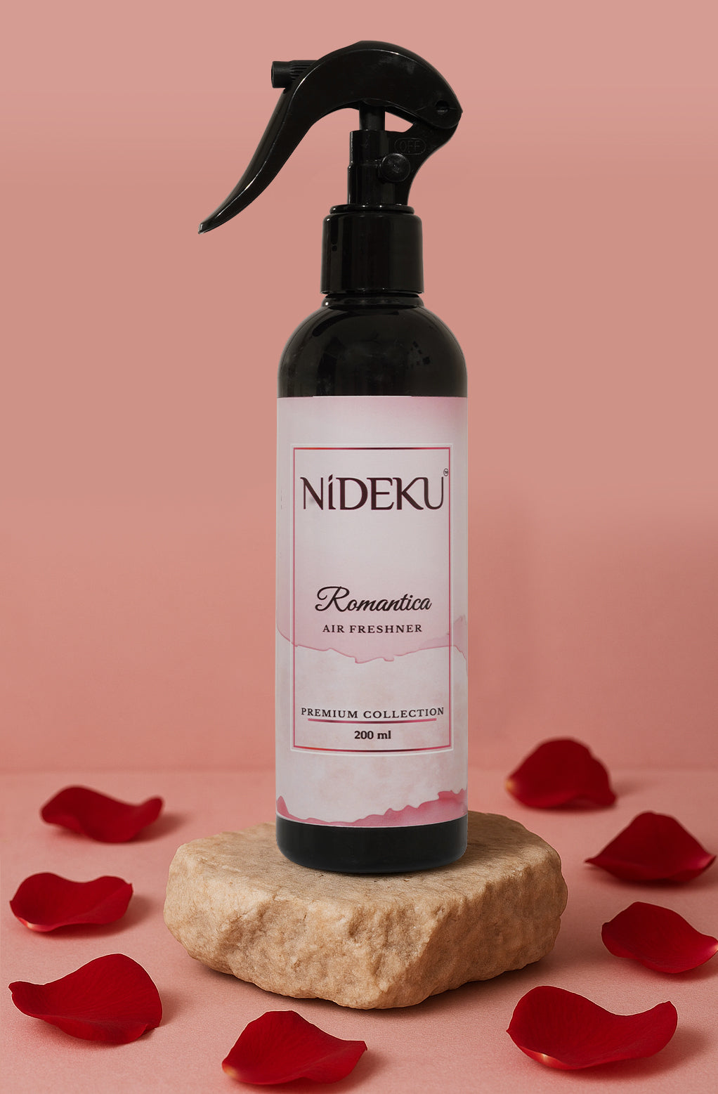 NiDEKU Romantica Air Freshener Spray 200ml | Long-Lasting Room Freshener for Home, Bathroom, Kitchen & Office | Odour Neutralizer & Deodorizer | Quick Action, No Stains, Premium Fragrance