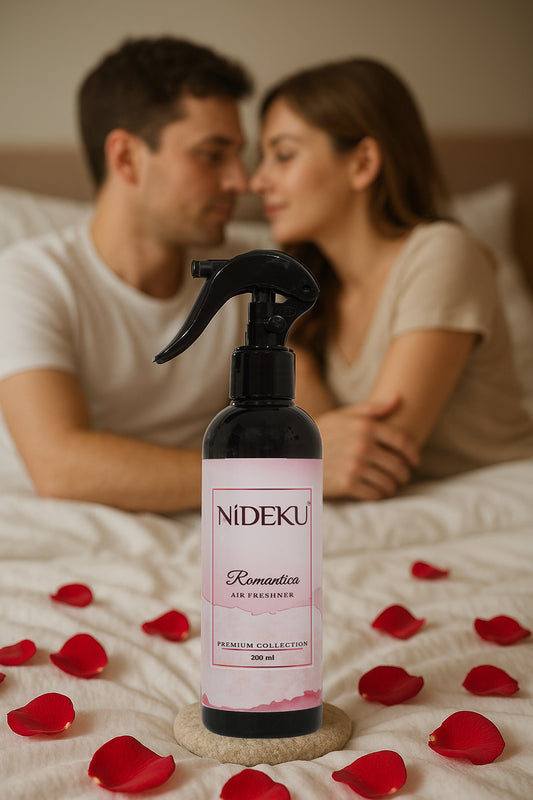 NiDEKU Romantica Air Freshener Spray 200ml | Long-Lasting Room Freshener for Home, Bathroom, Kitchen & Office | Odour Neutralizer & Deodorizer | Quick Action, No Stains, Premium Fragrance